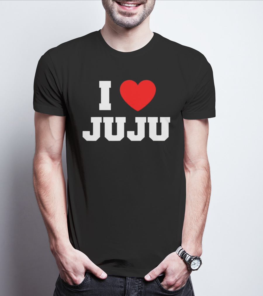 I Love Juju Red Heart T-Shirt