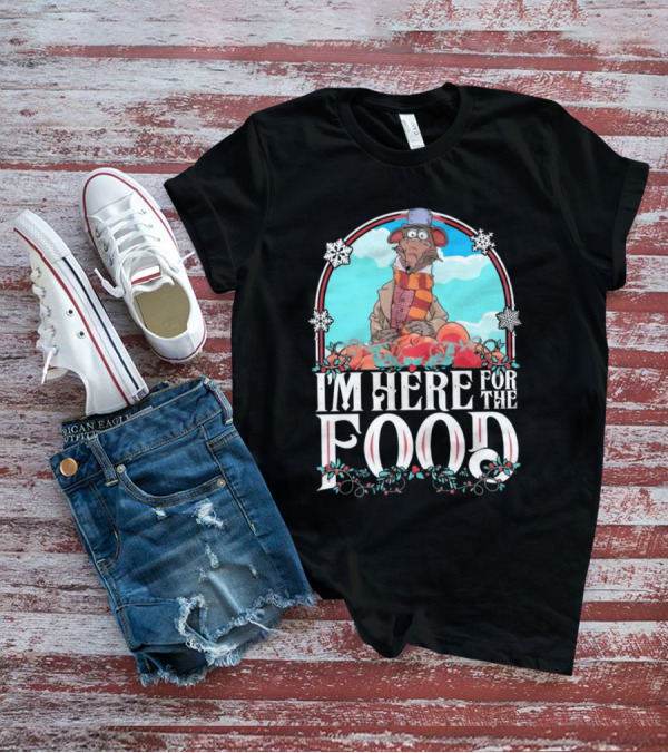 I'm Here For The Food Funny Rat Chef Winter Scarf T-Shirt
