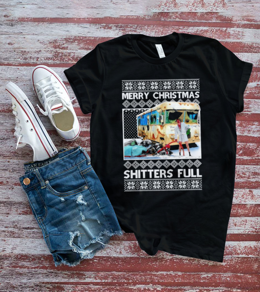 Merry Christmas Shitters Full RV Scene T-Shirt