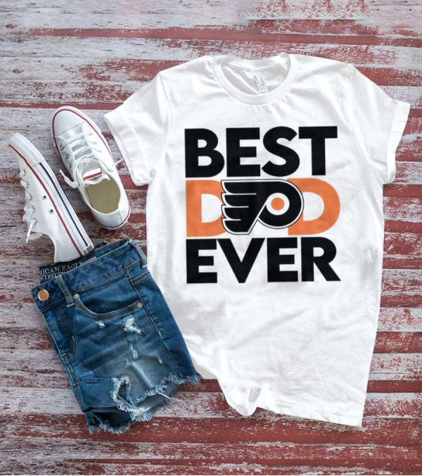 Philadelphia Flyers Logo Best Dad Ever NHL T-Shirt