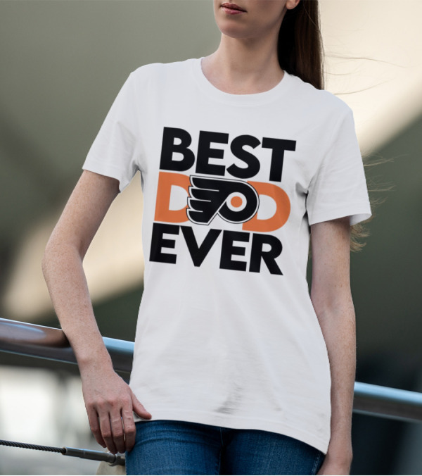 Philadelphia Flyers Logo Best Dad Ever NHL T-Shirt