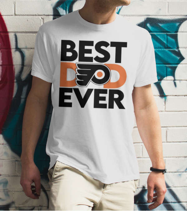 Philadelphia Flyers Logo Best Dad Ever NHL T-Shirt