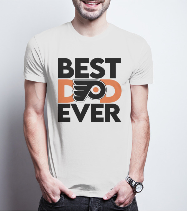 Philadelphia Flyers Logo Best Dad Ever NHL T-Shirt