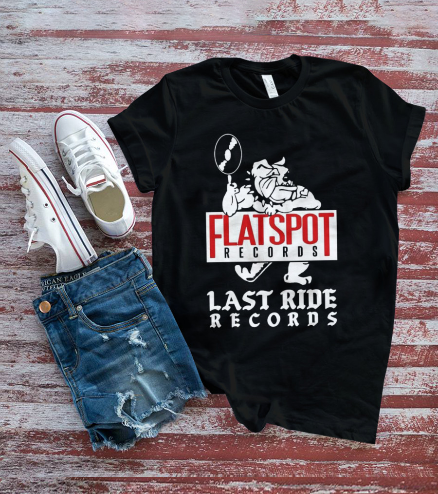 Flatspot Records Bulldog Last Ride Records T-Shirt
