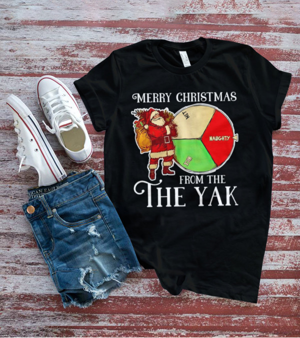 Merry Christmas From The Nice Naughty List Yak Santa T-Shirt