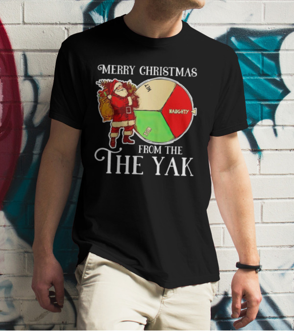 Merry Christmas From The Nice Naughty List Yak Santa T-Shirt