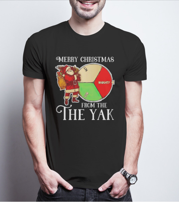 Merry Christmas From The Nice Naughty List Yak Santa T-Shirt