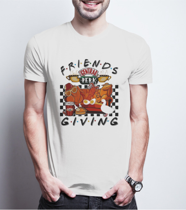 Friends Central Perk Thanksgiving Couch Scene T-Shirt