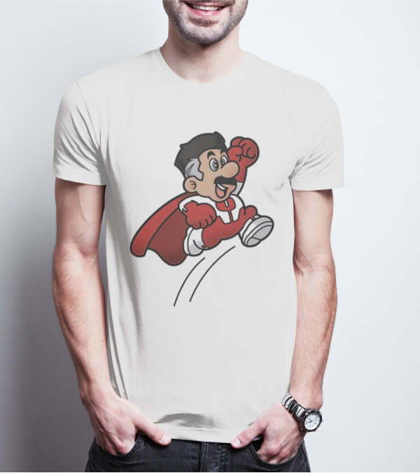 Omni Mario Superhero Jumping Manoeuver T-Shirt