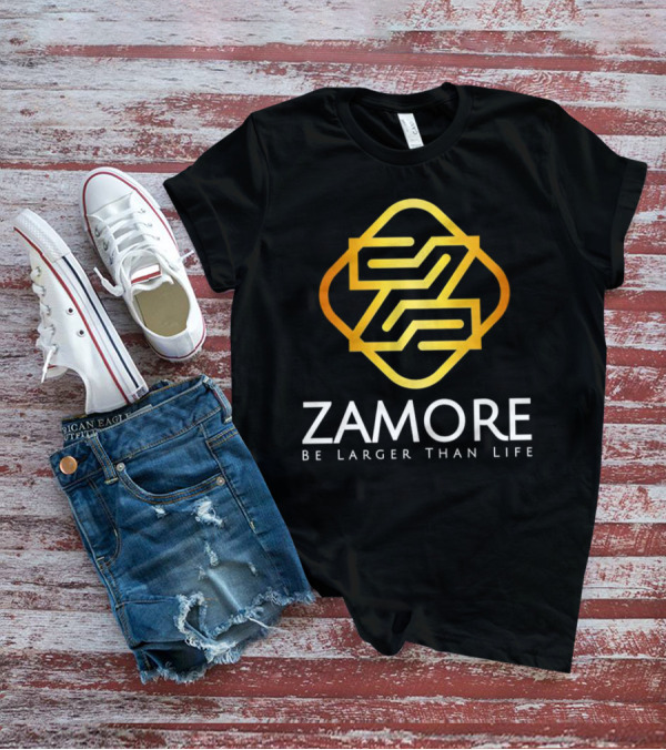 Zamore Be Larger Than Life Gold Geometric T-Shirt