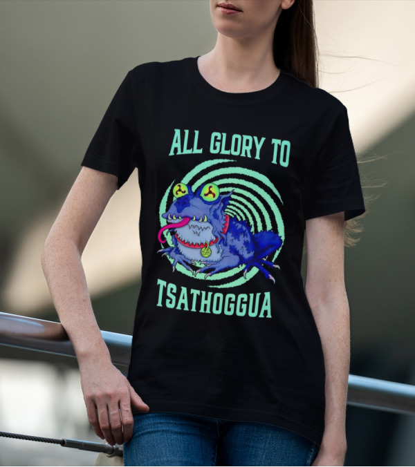 All Glory To Tsathoggua Spiral Eyed Creature T-Shirt