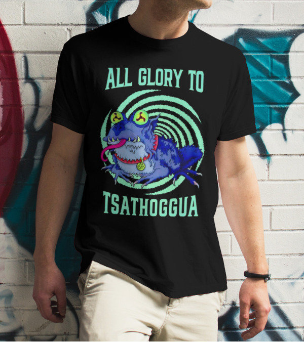 All Glory To Tsathoggua Spiral Eyed Creature T-Shirt