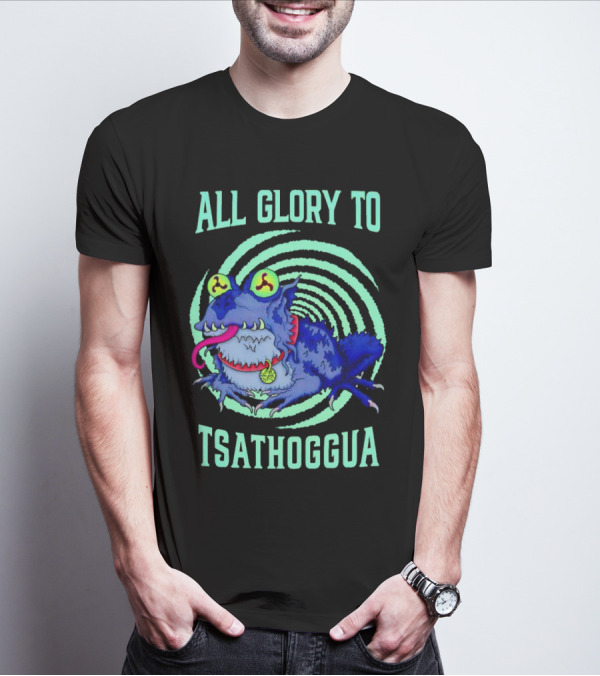 All Glory To Tsathoggua Spiral Eyed Creature T-Shirt