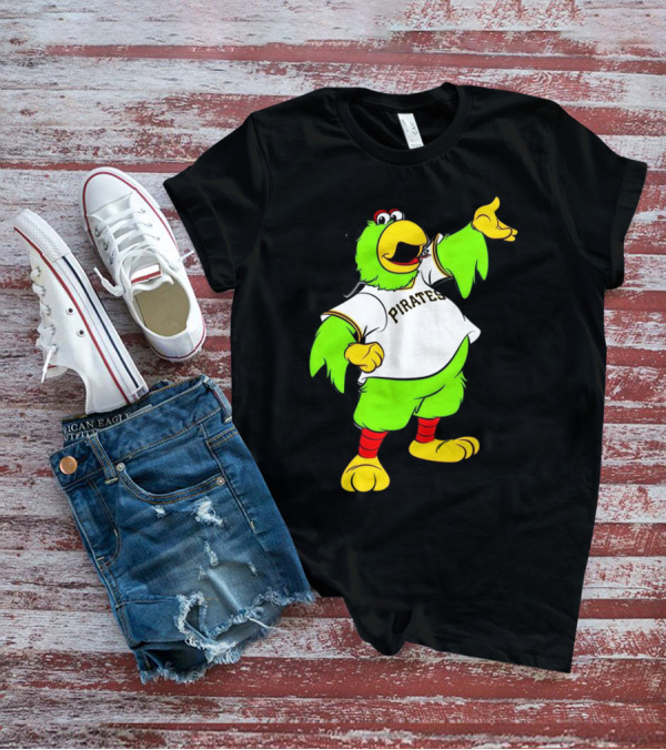 Pittsburgh Pirates Parrot Mascot Cheerful T-Shirt