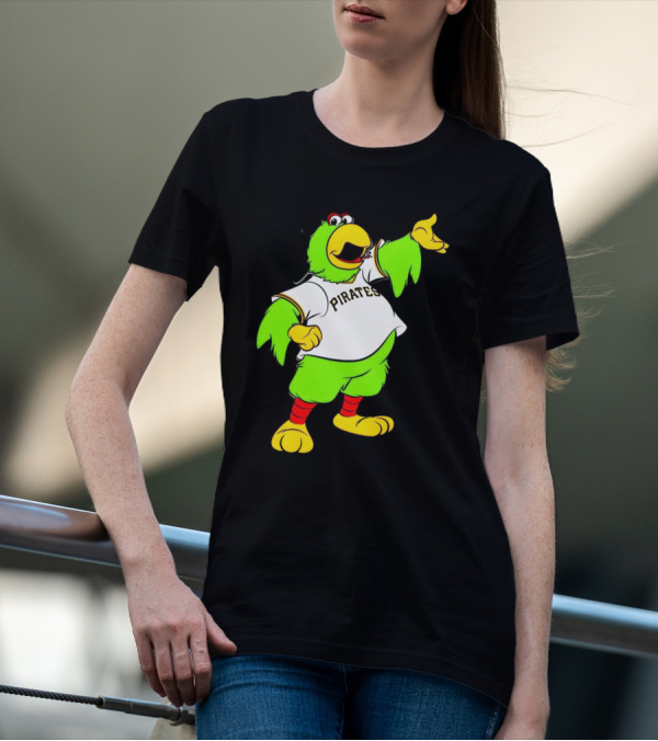 Pittsburgh Pirates Parrot Mascot Cheerful T-Shirt