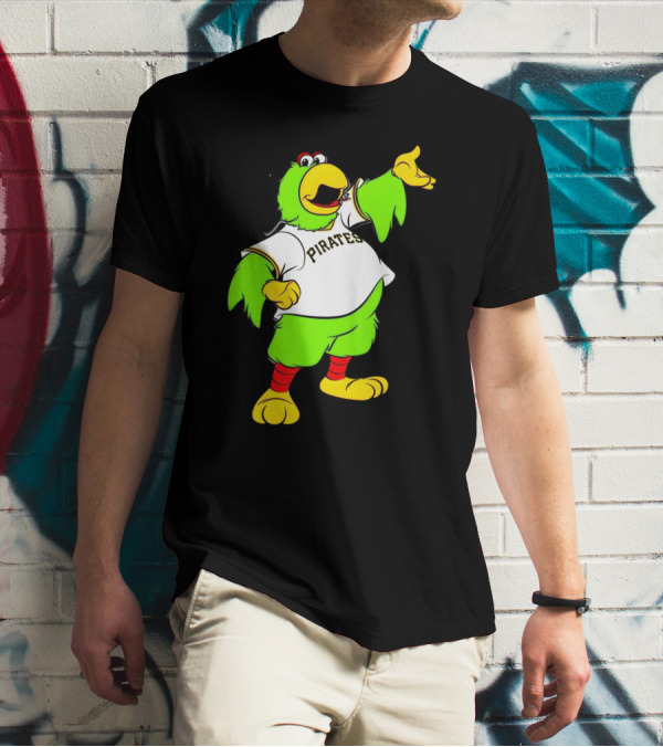 Pittsburgh Pirates Parrot Mascot Cheerful T-Shirt