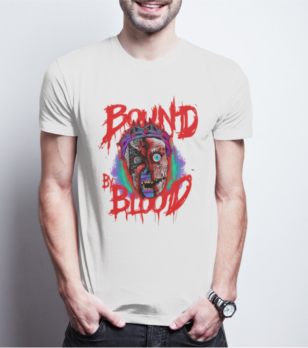 Bound By Blood Horror Mask Horror Clown T-Shirt
