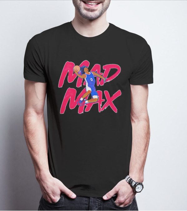 Philadelphia 76ers Tyrese Maxey Mad Max Basketball T-Shirt