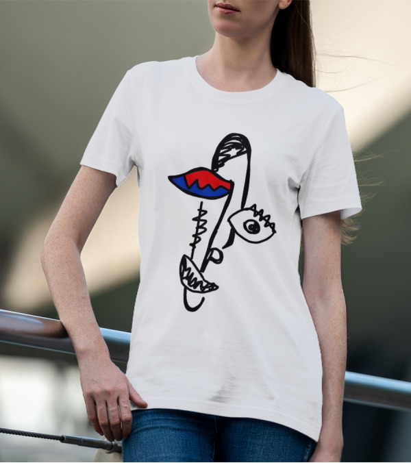 Beyond Graf’s Latest Abstract Picasso Face Disconnected Lines And Shapes T-Shirt