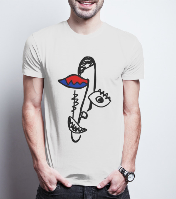 Beyond Graf’s Latest Abstract Picasso Face Disconnected Lines And Shapes T-Shirt