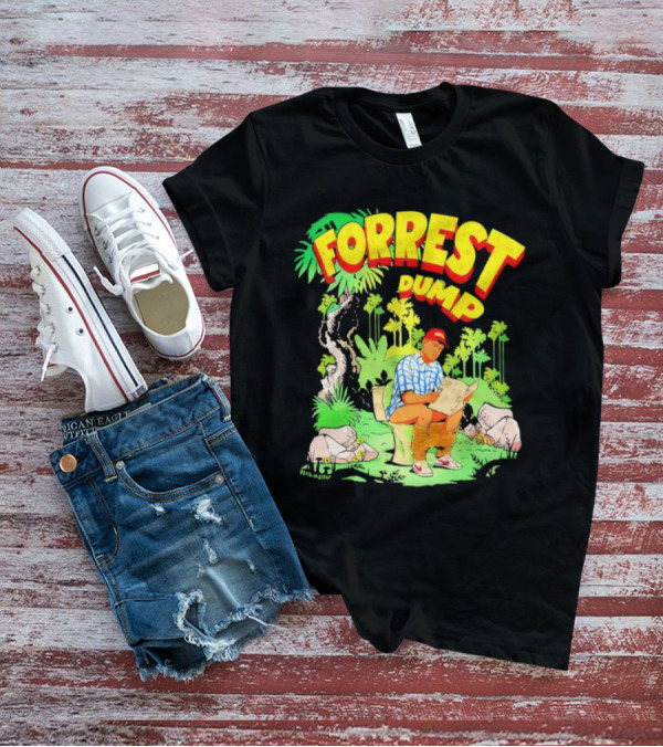 FORREST DUMP CARTOON TOILET JUNGLE READING T-Shirt