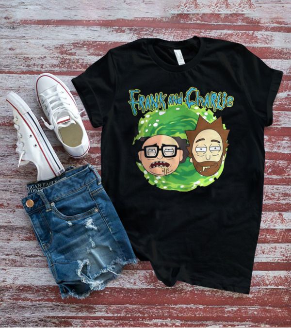 Frank And Charlie Rick And Morty Portal Faces T-Shirt