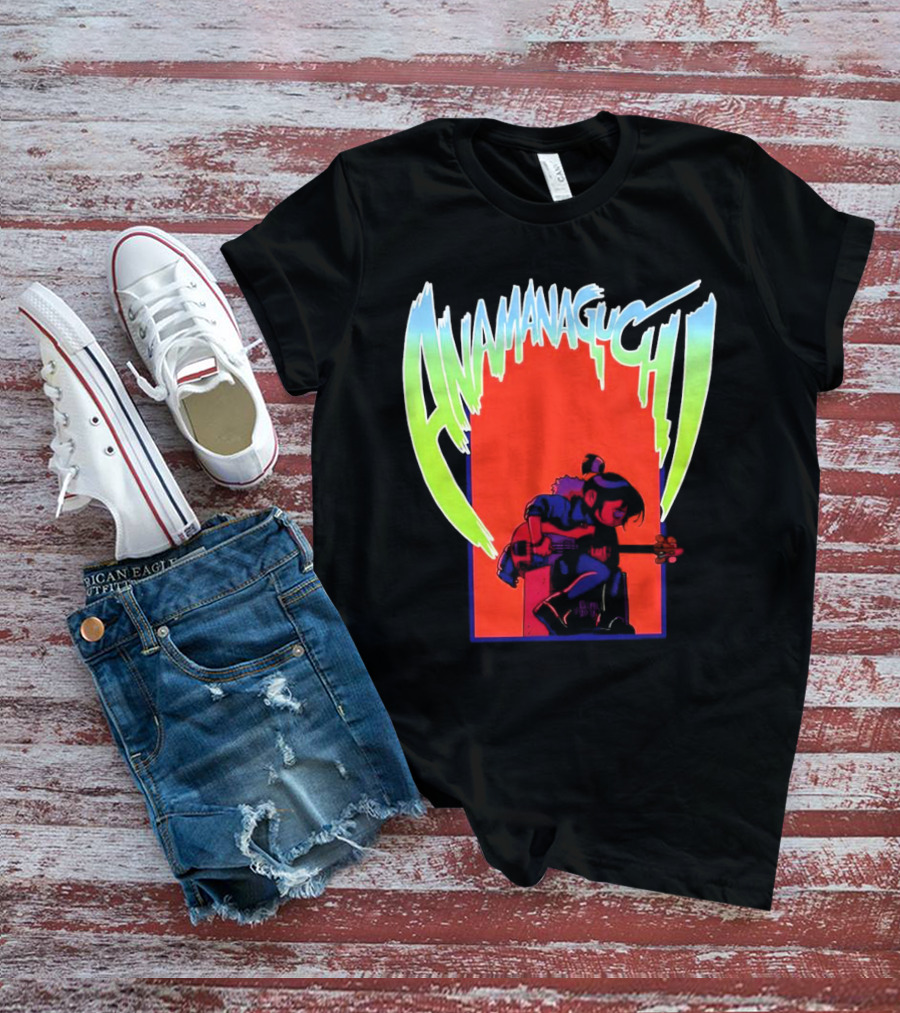 Anamanaguchi Scott Pilgrim Vs The World Guitar Character T-Shirt