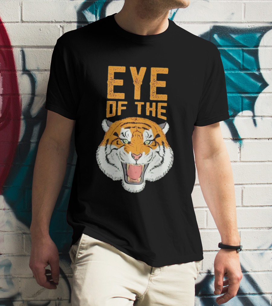 Eye Of The Tiger Fierce Roaring Tiger Face T-Shirt
