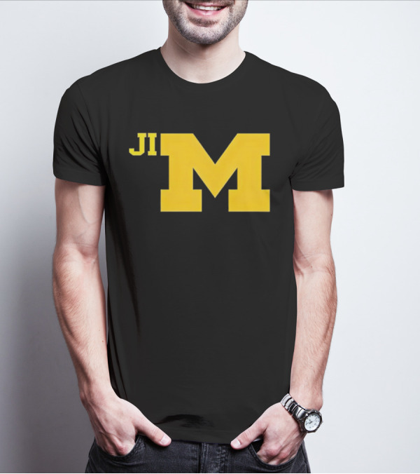 Jim Harbaugh Michigan Wolverines Big M T-Shirt