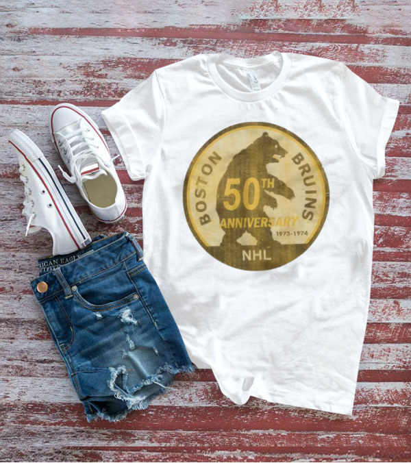 Boston Bruins 50th Anniversary NHL 1973-1974 T-Shirt
