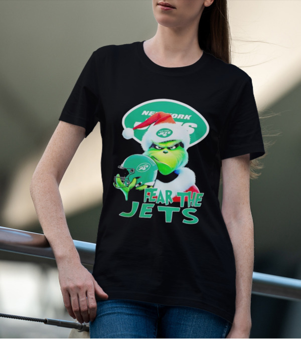 New York Jets Grinch Fear The Jets Christmas T-Shirt