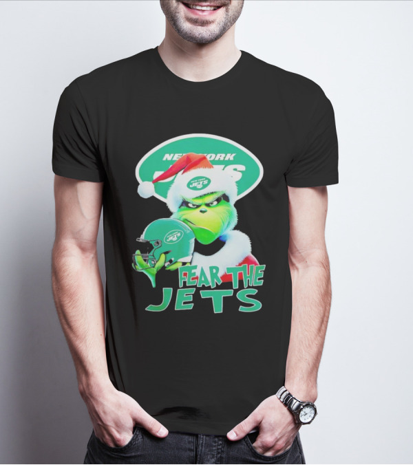 New York Jets Grinch Fear The Jets Christmas T-Shirt