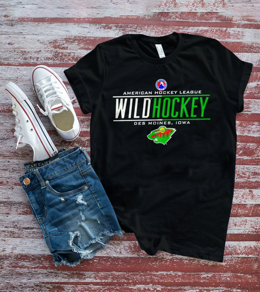 American Hockey League Wild Hockey Des Moines Iowa T-Shirt