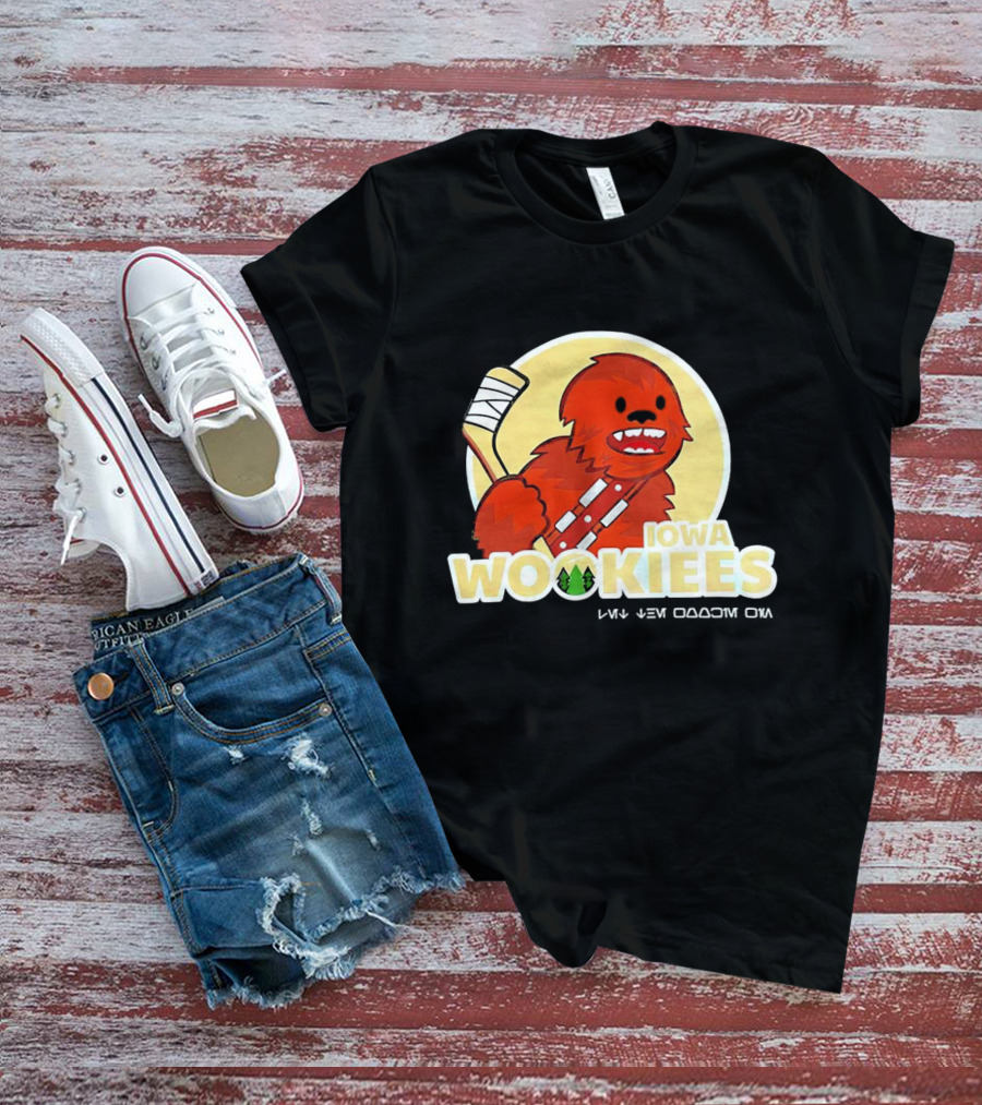 Iowa Wookiees Hockey Team Chewbacca Inspired Sports T-Shirt