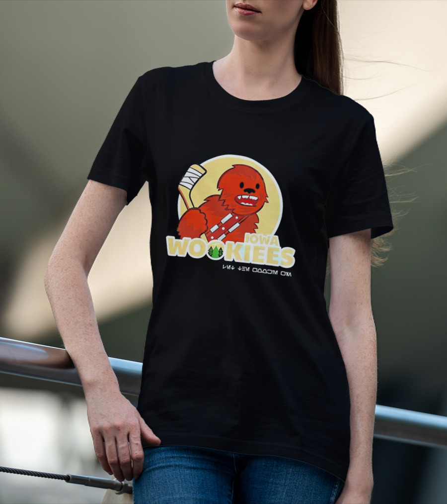 Iowa Wookiees Hockey Team Chewbacca Inspired Sports T-Shirt