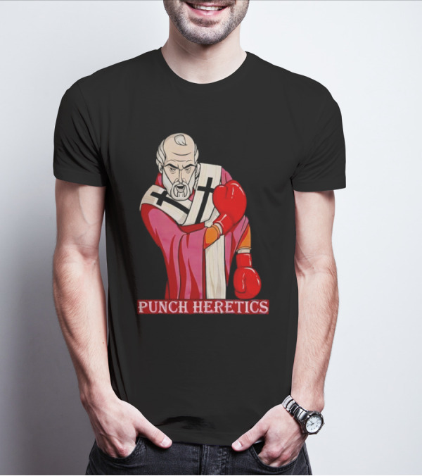 Punch Heretics Boxing Bishop Iconic T-Shirt