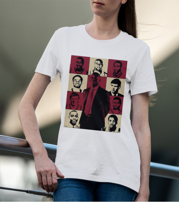 Boston College Basketball The Eras Tour Historic Players Collage T-Shirt