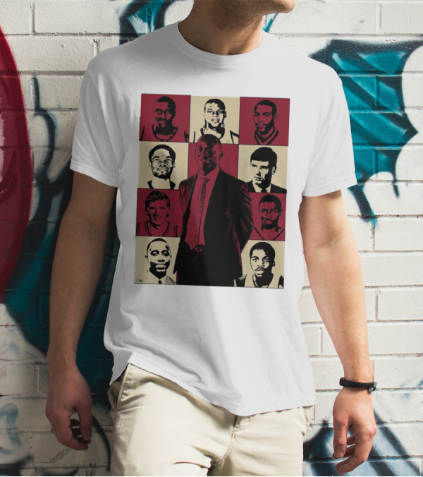 Boston College Basketball The Eras Tour Historic Players Collage T-Shirt