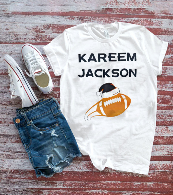 Kareem Jackson Football Santa Hat T-Shirt