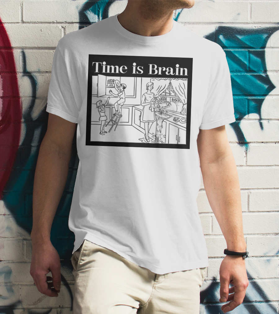 Time Is Brain Kitchen Scene Classic T-Shirt