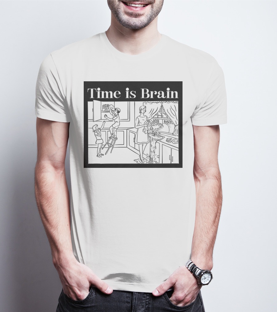 Time Is Brain Kitchen Scene Classic T-Shirt