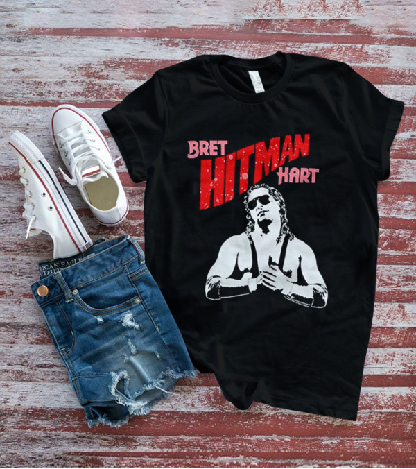 Bret Hitman Hart Wrestling Iconic T-Shirt
