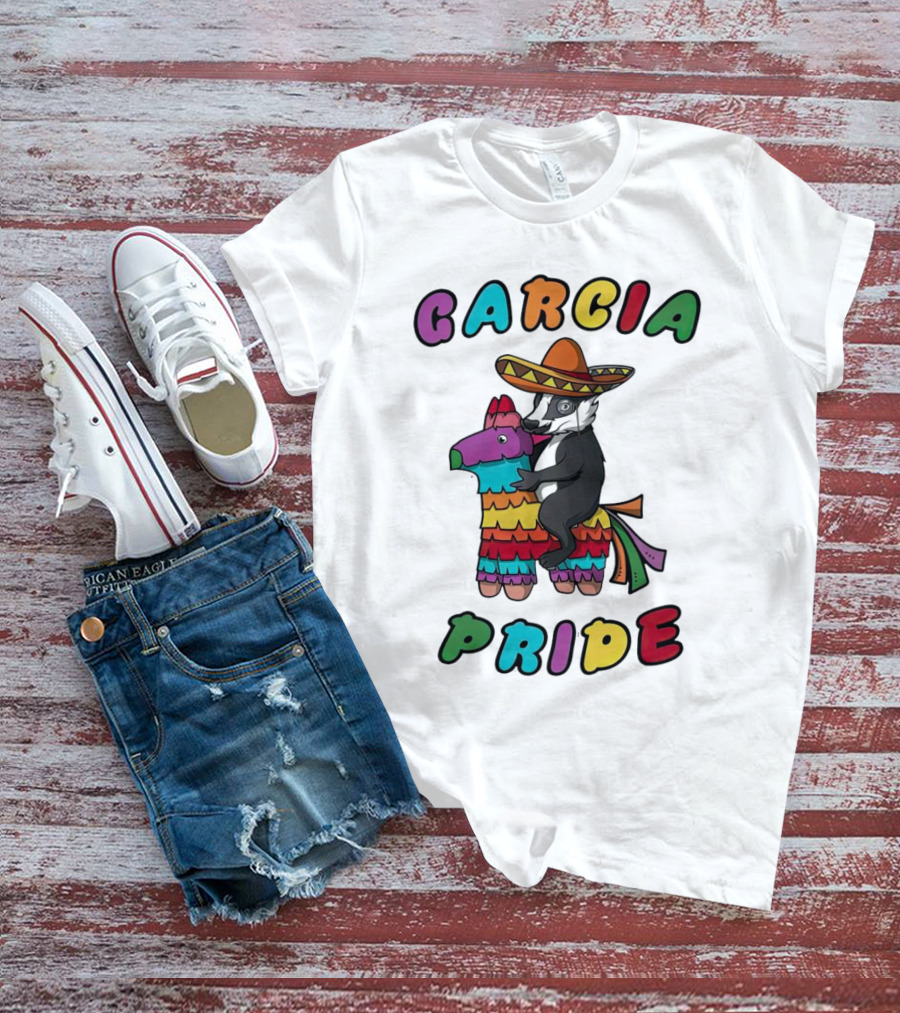 Garcia Pride Piñata Sombrero Rainbow Colors T-Shirt