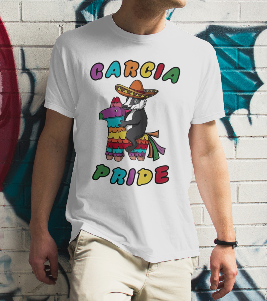Garcia Pride Piñata Sombrero Rainbow Colors T-Shirt