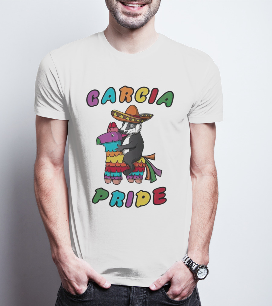 Garcia Pride Piñata Sombrero Rainbow Colors T-Shirt