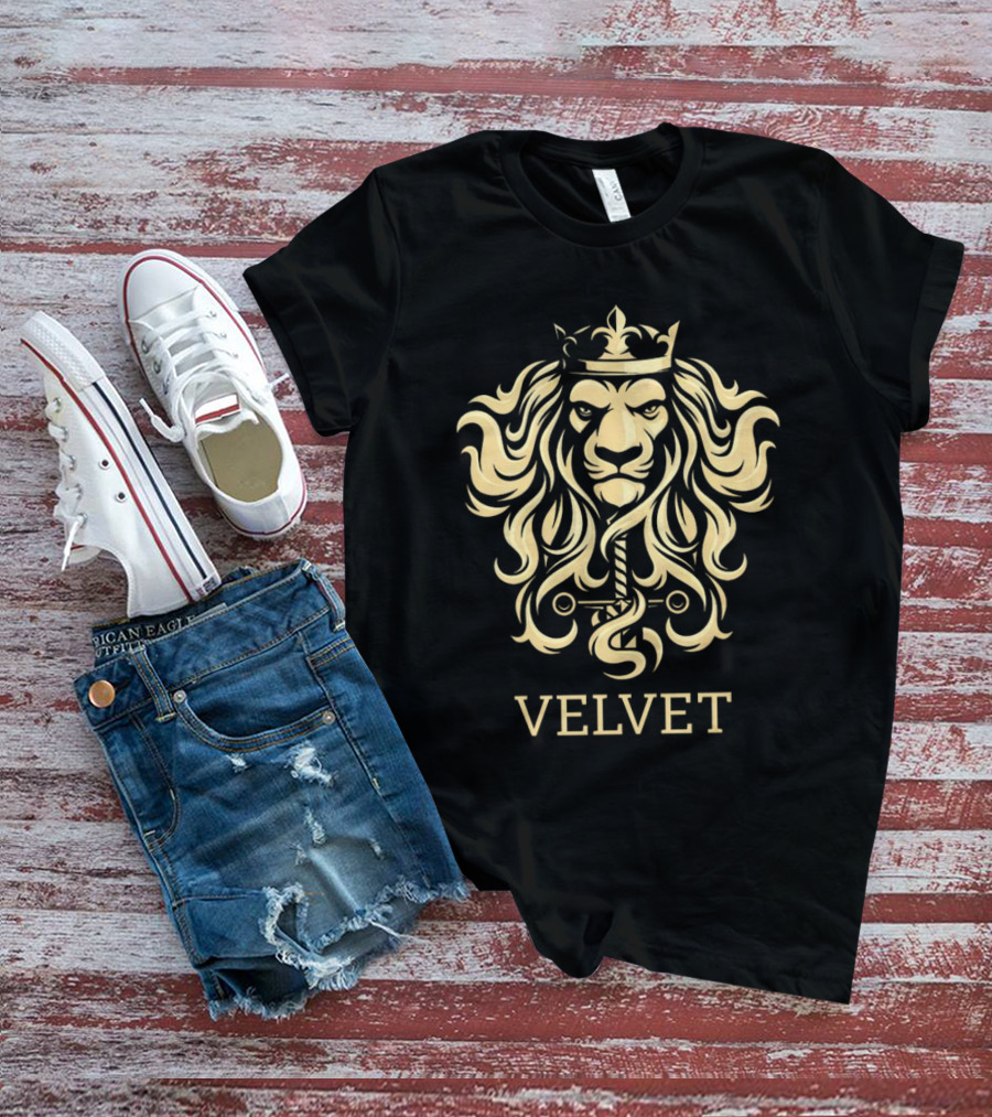Velvet Jones Velvet Empire Lion Crown Sword T-Shirt
