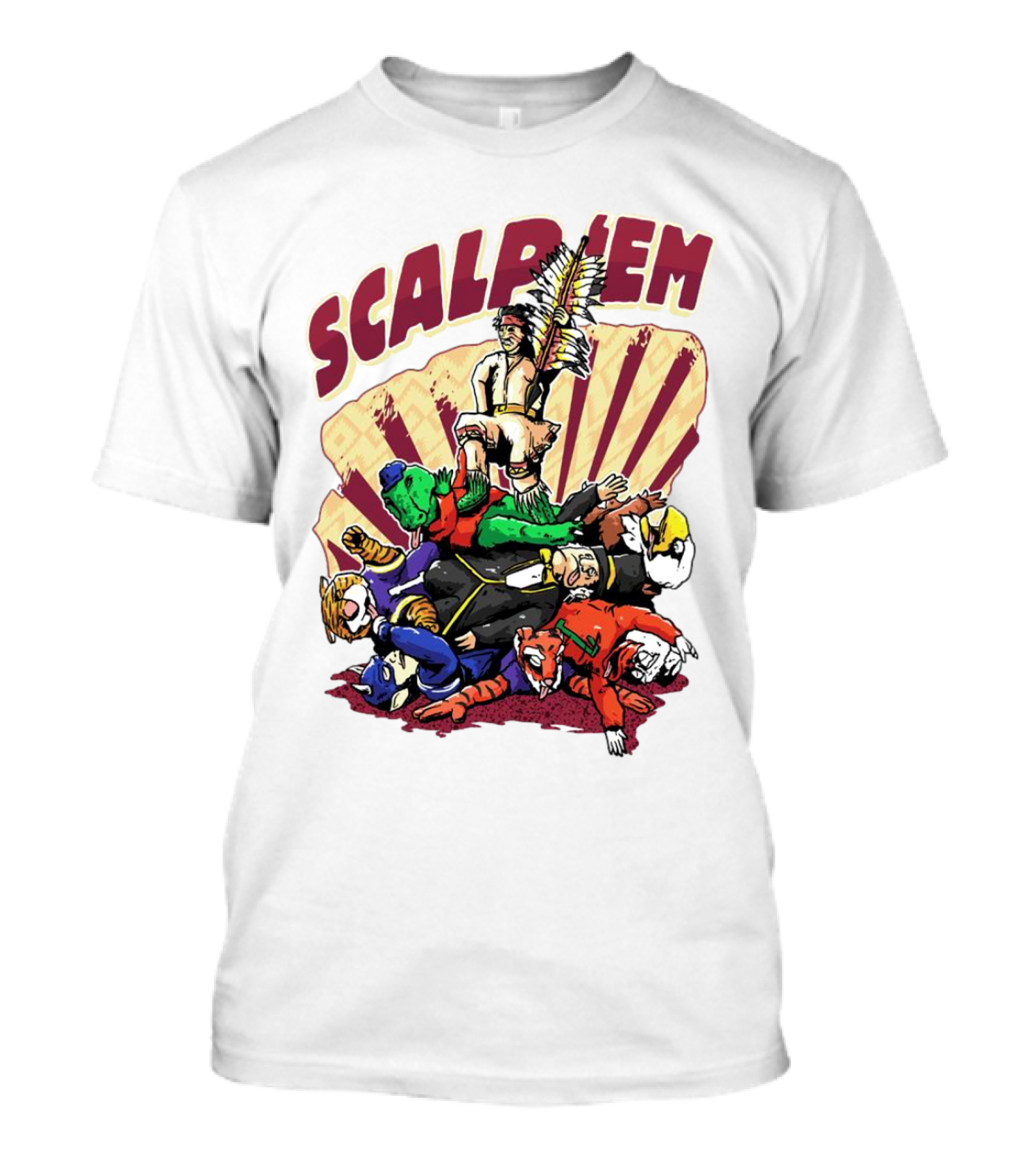 Scalp Em Florida State Seminoles Football Victory Over Rivals T-Shirt
