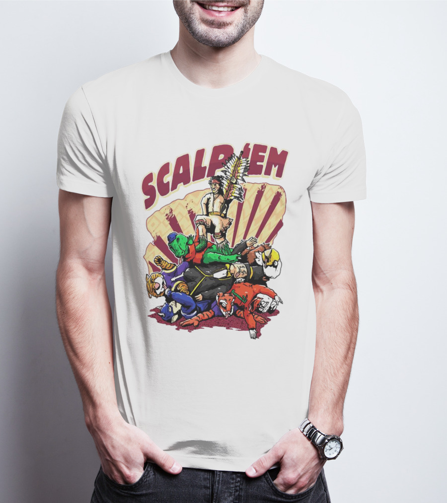 Scalp Em Florida State Seminoles Football Victory Over Rivals T-Shirt