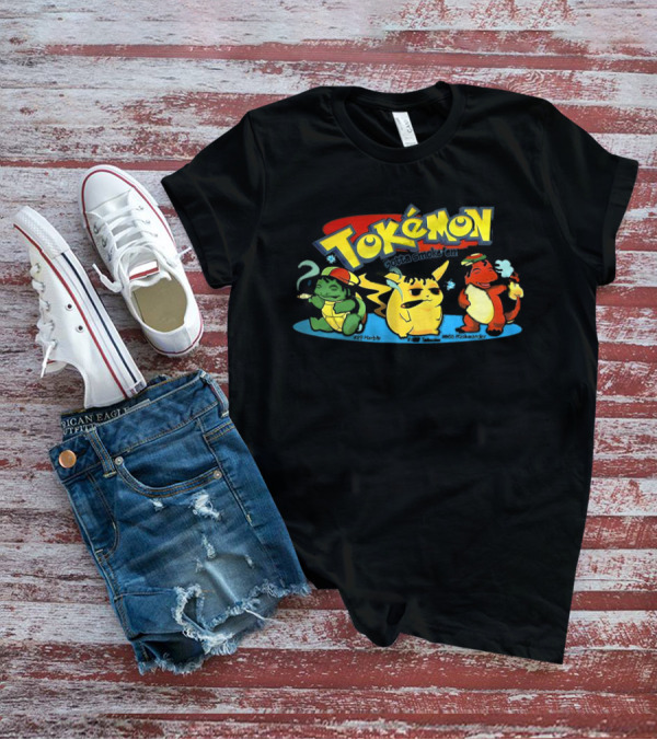 Tokemon Gotta Smoke 'Em All Herbachu Meowth 420 Hashmander T-Shirt