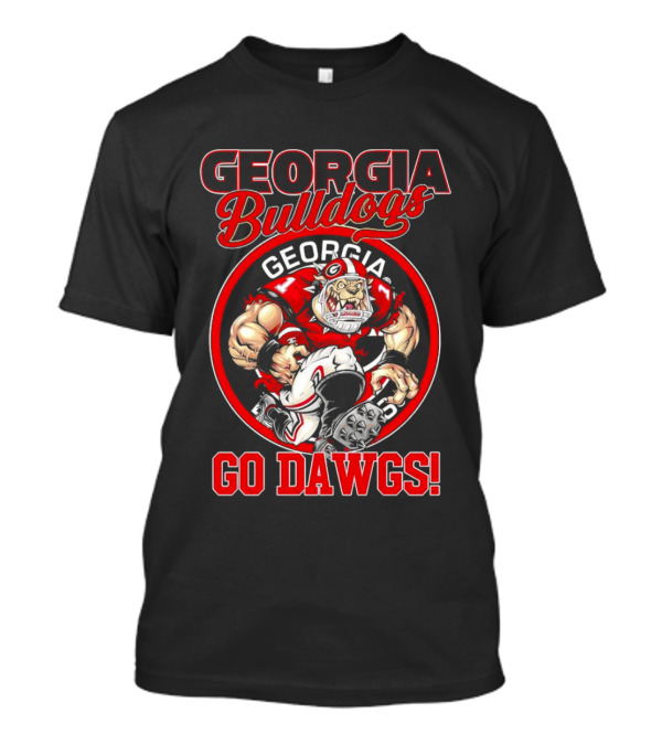 Georgia Bulldogs Go Dawgs Bulldog Mascot Georgia Football T-Shirt